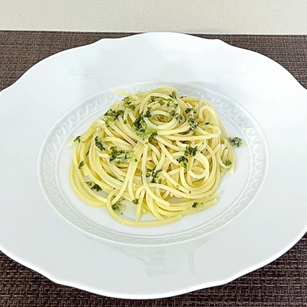 青菜バター パスタ